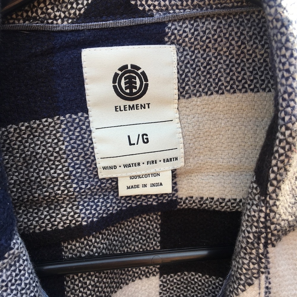 FINAL OFFER - Element Blue Buffalo Check Flannel - Picture 3 of 4